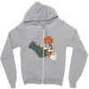 the falling italian Zipper Hoodie