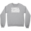 chubby tattooed bearded &amp; awesome Crewneck Sweatshirt