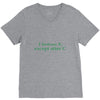 i before e V-Neck Tee