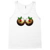 christmas pudding boobs funny Tank Top
