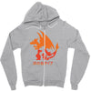 mega fire Zipper Hoodie