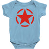 military starfunny retro army war vietnam usa britain fashion Baby Bodysuit