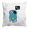 uberpup hey brain cakes! Throw Pillow