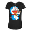 Doraemon Maternity Scoop Neck T-shirt
