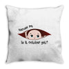 October Peeking Out Baby Boy Throw Pillow