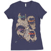 shh, the rat is our patron Ladies Fitted T-Shirt