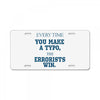 every time License Plate