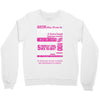 quens are born in february Crewneck Sweatshirt