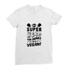Be A Super Hero For Animals Go Vegan! Ladies Fitted T-Shirt