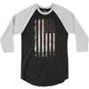 Vintage Usa Flag 3/4 Sleeve Shirt