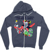 lion mouth hands Zipper Hoodie