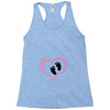 Custom baby girl name maternity design Racerback Tank