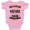 Super Cool Mother Of A Freaking Awesome Son Baby Onesie