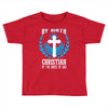 By Birth Christian By the Grace of God Toddler T-shirt