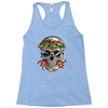 burger skull Racerback Tank