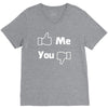 me you facebook V-Neck Tee