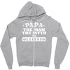 papa gift day shirt grandfather tee best Zipper Hoodie
