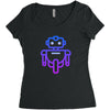 robot andro Women's Triblend Scoop T-shirt