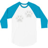 dog paws set of 2 3/4 Sleeve Shirt