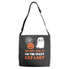 i'm the crazy cat lady Adjustable Strap Totes