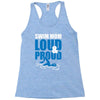 swim mom loud and proud sports athlete athletic Racerback Tank