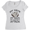 anxiety attack Women's Triblend Scoop T-shirt