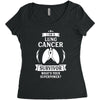 I am a Lung Cancer Survivor - What's Your Superpower? Women's Triblend Scoop T-shirt