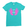 i wear pink for my mom Ladies Fitted T-Shirt