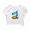 sticker box Crop Top