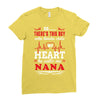 There's This Boy Who Stole My Heart He Calls Me Nana Ladies Fitted T-Shirt