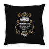 i am an aries Throw Pillow