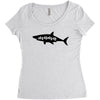 Mama Shark Women's Triblend Scoop T-shirt