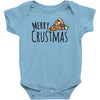 merry crustmas christmas pizza Baby Bodysuit