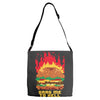 burger fever Adjustable Strap Totes