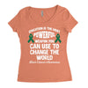 education is the most pwerful weapon you can use to change the world l Women's Triblend Scoop T-shirt