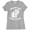 blow me for luck casino Ladies Fitted T-Shirt