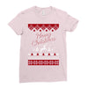 merry christmas ugly christmas sweater Ladies Fitted T-Shirt