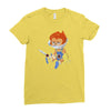 lion ow Ladies Fitted T-Shirt