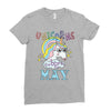 unicorns are born in may cute unicorn Ladies Fitted T-Shirt