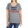 Too Busy Playing Fortnite Ladies Curvy T-Shirt