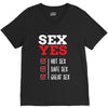 SEX YES HOT SEX SAFE SEX GREAT SEX V-Neck Tee