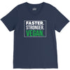 faster stronger vegan V-Neck Tee