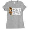 otter coffee Ladies Fitted T-Shirt