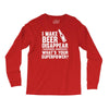 i make beer disappear! Long Sleeve Shirts
