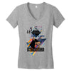 who loves doberman Women's V-Neck T-Shirt