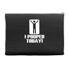 novelty funny humor tee graphic Accessory Pouches