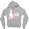 boxers for boobs Zipper Hoodie