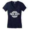 fake news Women's V-Neck T-Shirt