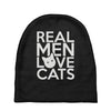 real men love cats Baby Beanies
