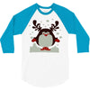 christmas t shirt santa reindeer penguin novelty xmas 3/4 Sleeve Shirt